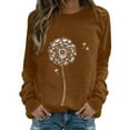 thumbnail image 2 of GZWYHT Grande Vente! Chandails à Capuchon pour Femmes, Chandails à Capuchon Graphiques, Chandail à Capuche Imprimé Col Rond, Chandail Décontracté à Manches Longues, Blouse Ample, Tenues d'Automne, Vêtements d'Automne, 2 of 4