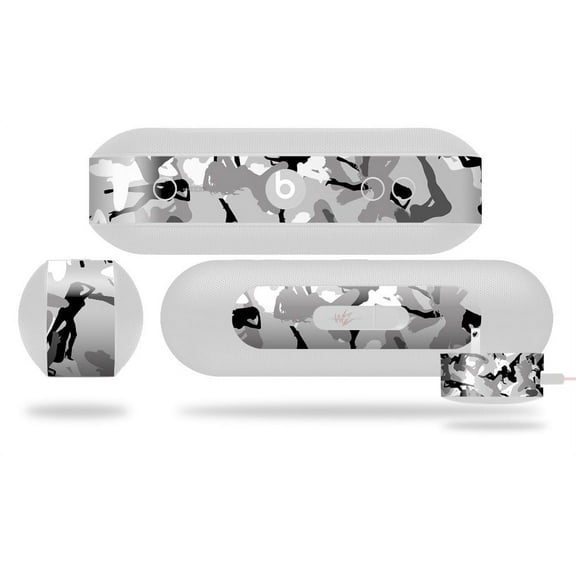 Decal Style Wrap Skin fits Beats Pill Plus Sexy Girl Silhouette Camo Gray (BEATS PILL NOT INCLUDED) by WraptorSkinz