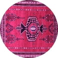 thumbnail image 1 of Ahgly Company Indoor Round Persian Pink Traditional Area Rugs, 3' Round, 1 of 4
