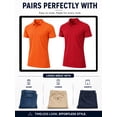 thumbnail image 6 of Men’s 5-Pack Short Sleeve Pique Golf Polo Shirt – Modern-Fit Casual & Golf Shirt (Sizes: S-3XL), 6 of 6