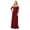 Burgundy, variant on Formal Dress Shops Inc Embroidered Plus Size Formal Gown Dusty Rose 4