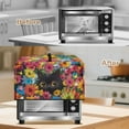 thumbnail image 4 of Whosucclay Cat Daisy Print Microwave Cover with Top Handle Oil-Proof Microwave Breathable Oven Dust Protector Scratch Resistant Decorative Dust Proof Cover-L, 4 of 7