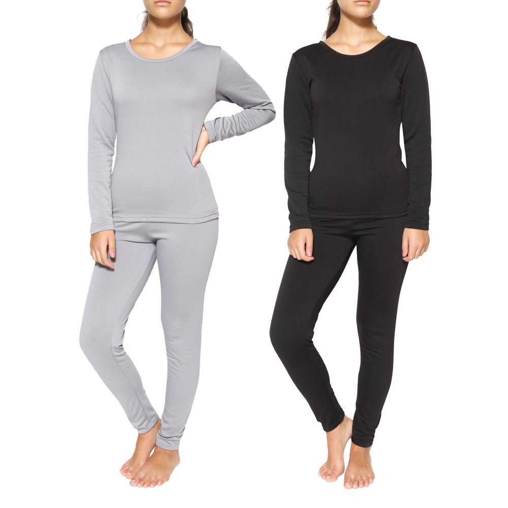 2Pack Ladies FleeceLined Thermal Underwear Set (SXL)
