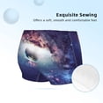 thumbnail image 2 of Rocae Planets Stars And Galaxies for Girls' Cotton Boxer Briefs, Soft Mid-rise Panties-XX-Small, 2 of 5