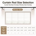 thumbnail image 5 of Newburos Heavy Duty Curtain Rods,1 Inch Black Curtain Rod Adjustable for Windows 72 to 144 Inch,Long Curtain Rods with Metal Finials,Easy Installation and Modern Design for Living Room & Bedroom, 5 of 7