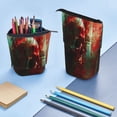 thumbnail image 4 of Kdxio Telescopic Pencil Bag Pen Holder Stationery Case,Stand-up Retractable Transformer Bag Organizer for Christmas Holiday(Red Dark Skull Abstract), 4 of 6