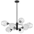 thumbnail image 4 of Dainolite ABI-268P-MB-CLR Abii Halogen Pendant, Clear Glass & Matte Black - 8 Light, 4 of 4