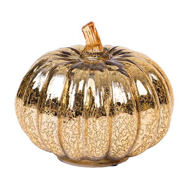 Naiovety Lámpara LED de calabaza para decoración de fiesta de Halloween, elegante lámpara de calabaza de cristal para una decoración Iluminación navideña tipo+3
