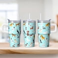 thumbnail image 2 of 20OZ Dog Paw Daily Use Tumbler with Handle Straw and Lid Insulated Coffee Cup for Women Friends Unique Holiday Birthday Gifts Maintains Drink Temperature for Extended Periods, 2 of 6
