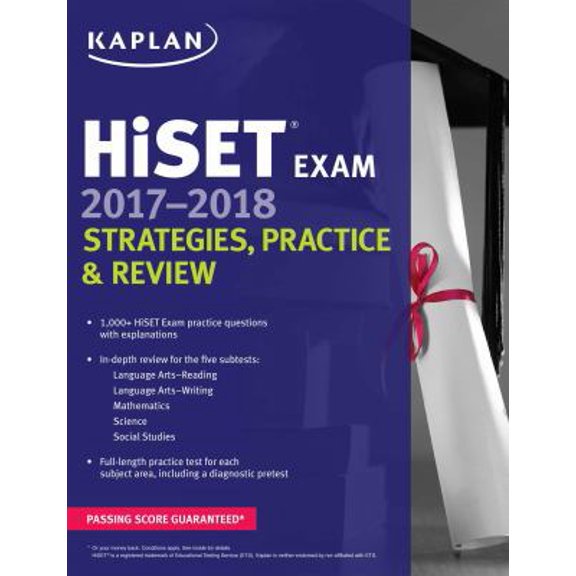 Pre-Owned HiSET Exam 2017-2018 Strategies, Practice & Review