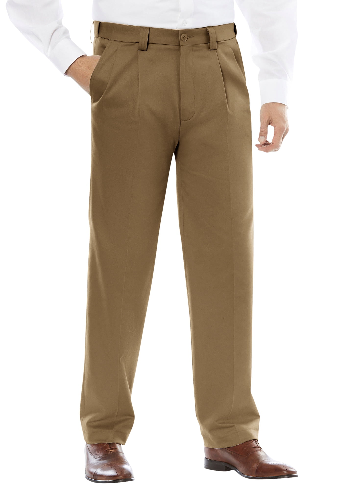 KingSize Men's Big & Tall Classic Fit WrinkleFree Expandable Waist