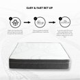 thumbnail image 6 of 10 Inch CalKing Mattress, Cooling Gel Infused Memory Foam and Individual Pocket Spring Mattress, CertiPUR-US Certified, Mattress with Breathable Fabric Cover, Ergonomic Design, 6 of 7