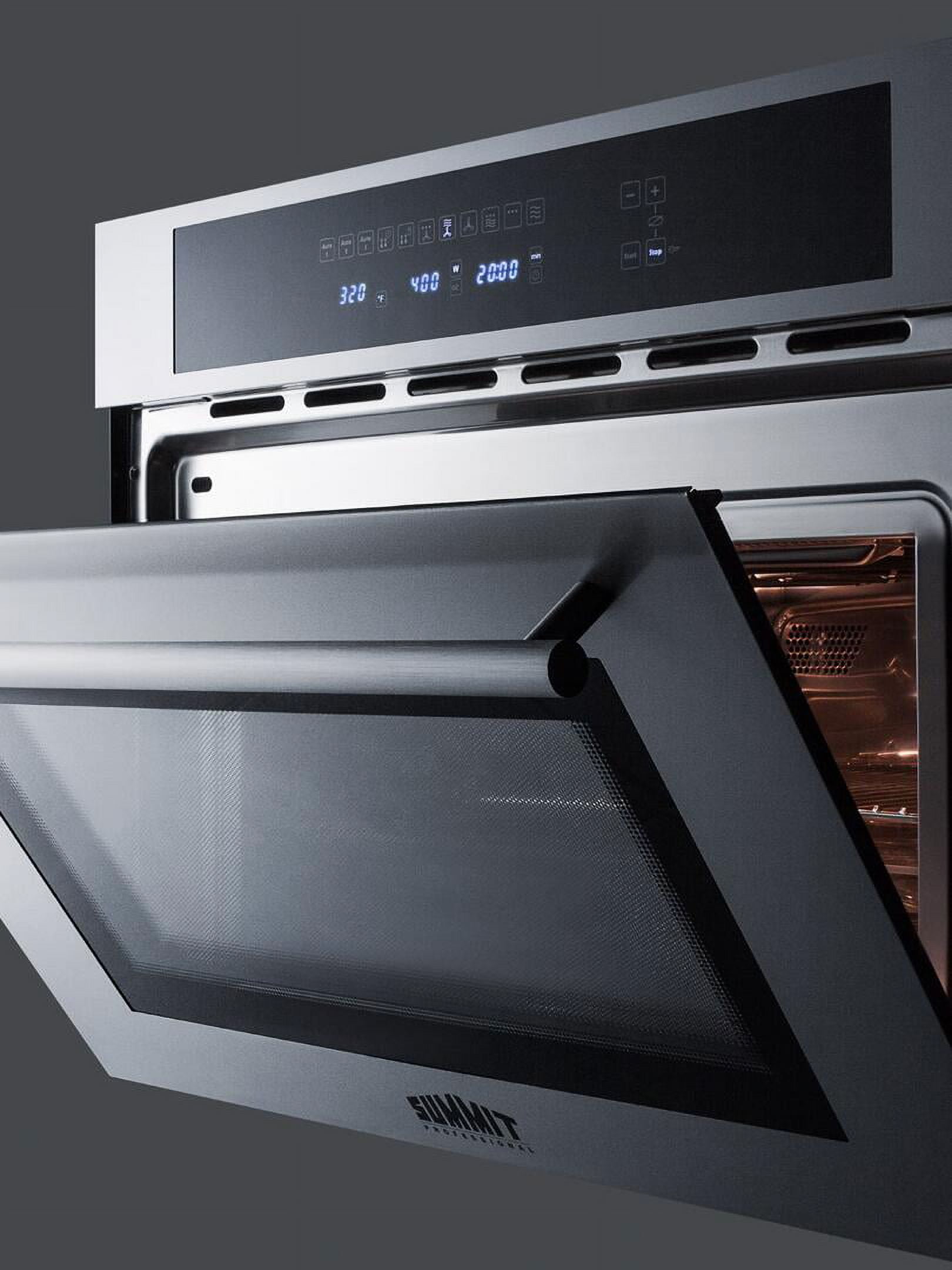CMV24 24 Built-In Microwave Oven Combo with 1.34 cu. ft. Capacity  Convection  Touch Panel  Safety Lock  Broiler  Hot Air Function and Double Pane Glass: Stainless Steel"