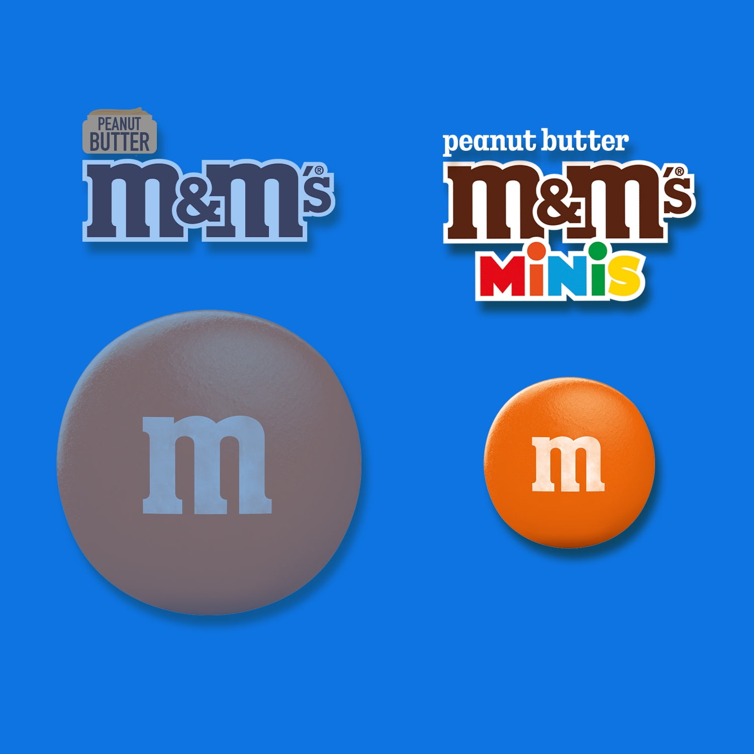 (3 pack) M&M's Minis Peanut Butter Milk Chocolate Candy, Sharing Size - 8.6 oz. Bag