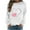 White, variant on Tdoqot Womens Valentines Shirts- Long Sleeve Casual Heart Print Cute Pullover Sweatshirt Tops Red Size XL