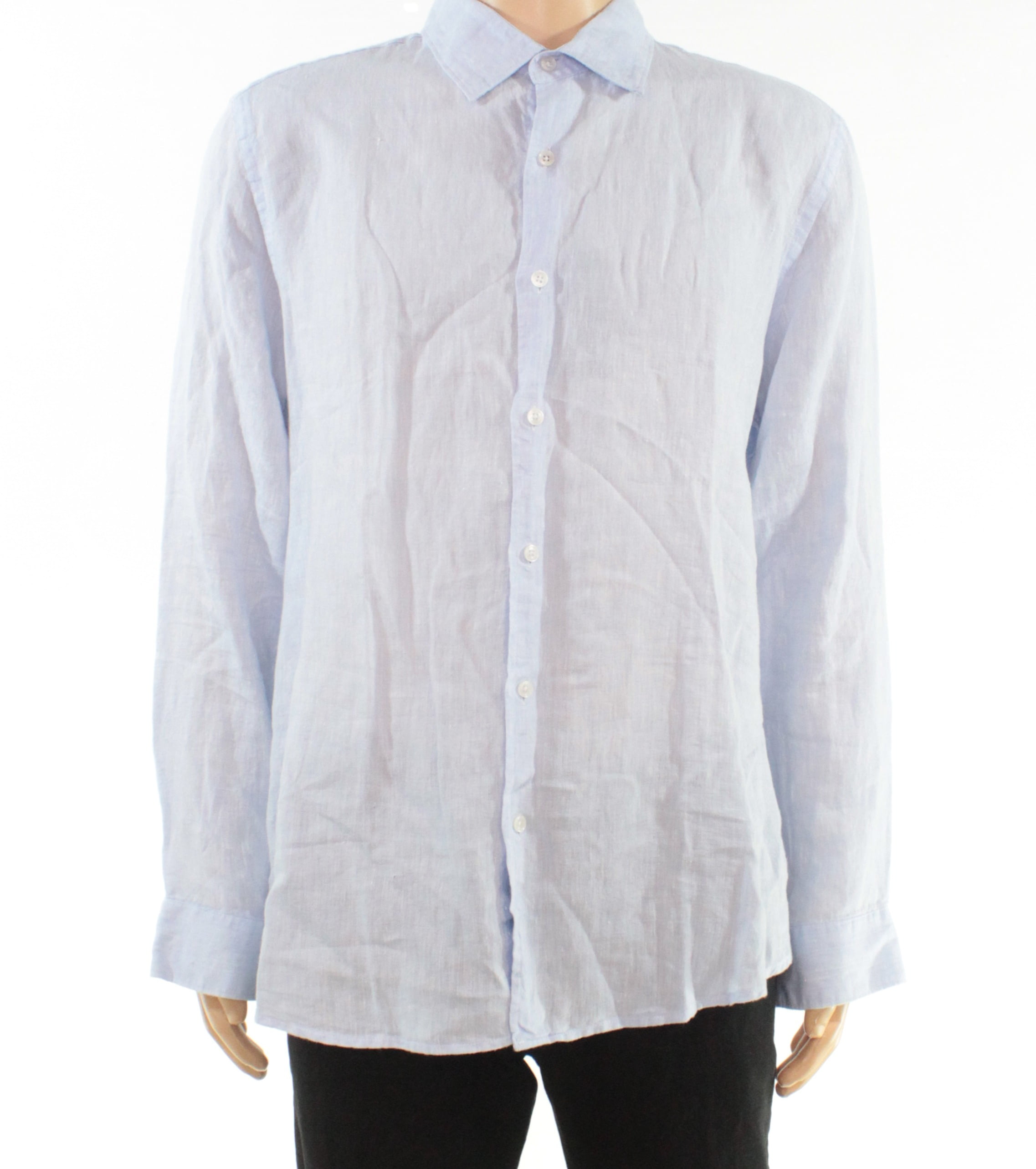 Tasso Elba - Mens Shirt Linen Cross Dyed Solid Button Up XL - Walmart ...