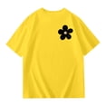 thumbnail image 6 of Yiyuu Girls Casual Loose T-Shirt Summer Letter Print Short Sleeve T Shirt Tee, Sizes 3-14, 6 of 7
