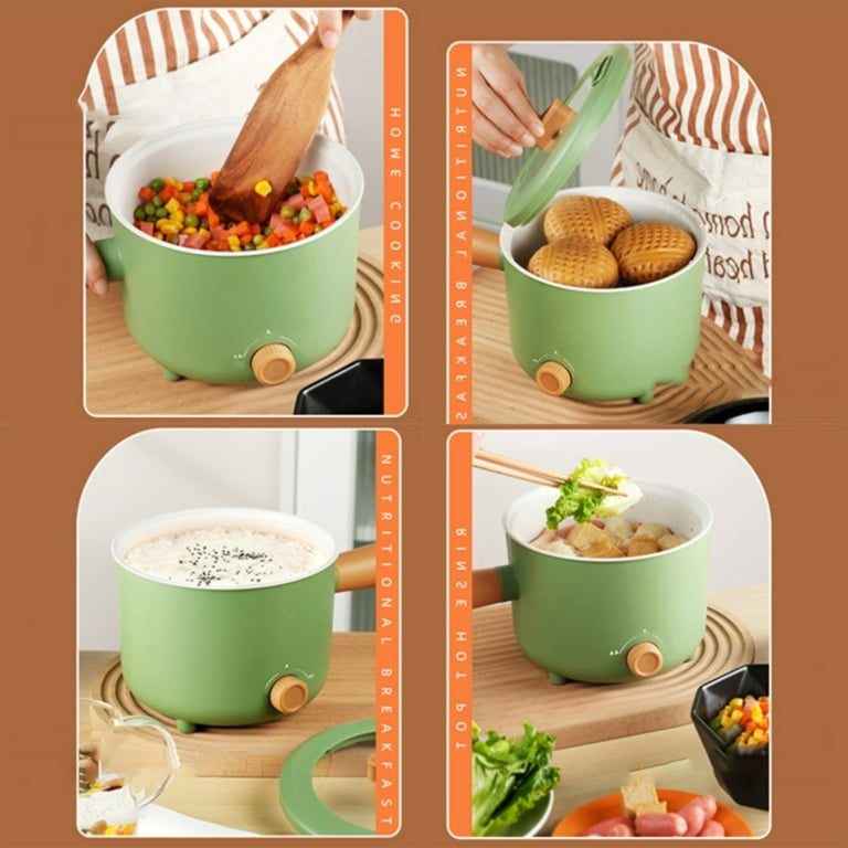 Tengma Big Sale Kitchen Supplies Electric Cooking Pot Multifunctional Non Stick Electric Cooking Pot 2 Gear Mini Hot Pot Cooker with Handle Electric Hot Pot Cooking Utensils White B Walmart