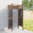 thumbnail image 6 of GDLF Outdoor Shower Enclosure with Lockable Door, Privacy Outdoor Shower Stall with Metal Panels , Changing Room for Pool Wash Station, 6 of 9