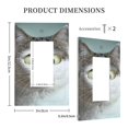 thumbnail image 5 of Kll Funny Cat Wall Plate,Gloss Finish,Standard Size 1 - 5" X 3", Polycarbonate Thermoplastic,Electric Receptacle Plug Covers, 5 of 8