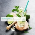 thumbnail image 3 of 7.75" Biodegradable Plastic-Free Drinking Straws,Compostable Colorful Disposable Plant-Based Smoothie Straws 200pcs for Stylish Party Sturdy All Day Long, 3 of 4