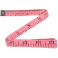 thumbnail image 3 of Soft Tape Measure, Body Measuring Tape Flexible Vinyl Ruler for Sewing Tailor Cloth Medical Pocket Measurement 60 Inch/ 150 cm (2-Pack White and Pink), 3 of 5