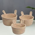 thumbnail image 3 of Visland Laundry Basket&nbsp;Large Capacity&nbsp;Reusable&nbsp;Cotton Rope&nbsp;Handmade Desktop Sundries Woven Basket&nbsp;Household Supplies&nbsp;, 3 of 8