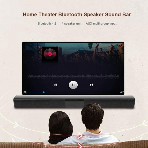 Noref Sound Bar Enceinte Bluetooth, Barre de son Haut-parleurs TV