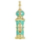 thumbnail image 1 of Frasco de perfume para mujer de 12 ml, estilo retro antiguo de Oriente Medio, de cristal con forma de flor de vid, vacío para aceites esenciales, decoración de bodas (verde y dorado), 1 of 7