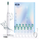 thumbnail image 2 of Cepillo de dientes eléctrico recargable SEJOY Sonic Expert Clean, alta potencia de vibración, 12 cabezales de cepillo, 5 modos, 2 of 5