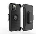 thumbnail image 2 of For Apple iPhone 12 / 12 Pro Combo 3in1 Holster Heavy Duty Rugged with Swivel Belt Clip and Kickstand Cover ,Xpm Phone Case [ Black ], 2 of 4