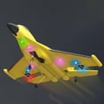 thumbnail image 3 of Foam Toys Model, 2CH 4GHz Glider Plane de ala fija, para principiantes Adultos , amarillo 3 pilas Amarillo 3 Baterías 2 Yotijar RC avión aviones, 3 of 9