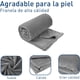 thumbnail image 3 of Set de 2 Cobijas para Bebé, Bluelander de Franela, Liso, Gris Oxford, 3 of 5