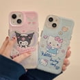 thumbnail image 3 of Botu sanrio-funda de teléfono kawaii anime Kuromi Cinnamoroll Pochacco para iPhone 14 13 12 11 Pro Max XR Y2k Girl, carcasa suave, 3 of 4
