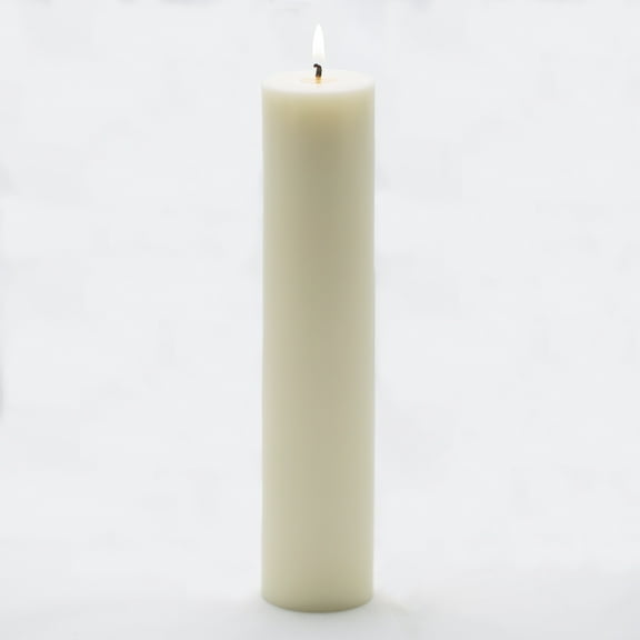 Richland Pillar Candles Light Ivory 2" x 9" Set of 20