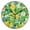 Black, variant on 9.84in Bright Garden Flowers PVC Canvas Wall and Table Clock with Canvas Texture, Black or Gold Hands