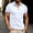 White, variant on HAOTAGS Mens Polo Shirts Summer Golf Shirts Solid Short Sleeve Lapel Business Casual Tops Gray Size L