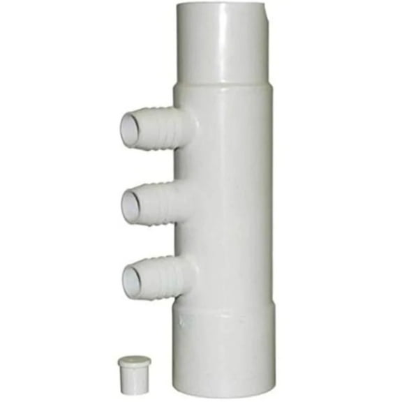 Hot Tub Compatible With Jacuzzi Spas Manifold Water 2-inch slip x 2-inch spigot x 3 port 1 inch barb 6541-131