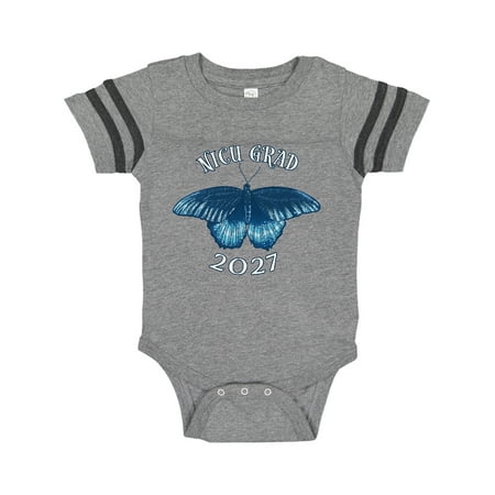 

Inktastic NICU Grad 2027 with Blue Butterfly Gift Baby Boy or Baby Girl Bodysuit