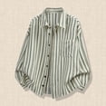 thumbnail image 2 of RUTAYY Men's Shirts Striped Casual Long Sleeve Turndown Collar Button Down Tops Comfortable Breathable Daily Wear Classic Stylish Blouse, 2 of 4