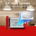 thumbnail image 3 of Galanz GLCMKA07RDR-07 Horno de microondas, iluminación LED, diseño de tirador, cerradura infantil, rojo retro, 0.7 pies cúbicos, 3 of 5