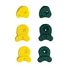 KidKraft Rock Wall Climbing Rocks for Outdoor Backyard Playset, Set of 6, Green & Yellow