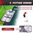 thumbnail image 3 of Esterilla de práctica de golf SAPLIZE de dos velocidades con espejo de alineación de 6 x 3 m, 3 of 6