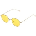 thumbnail image 2 of Gafas de sol octogonales Colcomx Vintage Amarillo UV400 para mujer, 2 of 8