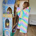 thumbnail image 3 of Catalonia Rainbow Blanket Hoodie for Kids, Oversized Wearable Sherpa Sweatshirt Pullover for 7-16 yr Teens Youth, Kids Gift Idea, 3 of 6