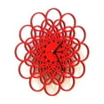 thumbnail image 3 of Ardeola - Rings Red - 23.5 in Classic Traditional Simple Wall Clock, 3 of 9