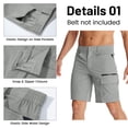 thumbnail image 4 of TACVASEN Men's Summer Outdoor 10" Shorts Quick Dry Water Resistant Lightweight Cargo Shorts with 5 Pockets for Golf Hiking Sports Work Casual , Army Green, Size 40, 4 of 7