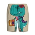 thumbnail image 4 of Naloa Cool Dino Playing Skateboard Men's Short Pajama Pants, Lounge Comfort Shorts with Elasticized Waistband and Side Pockets - Large, 4 of 9