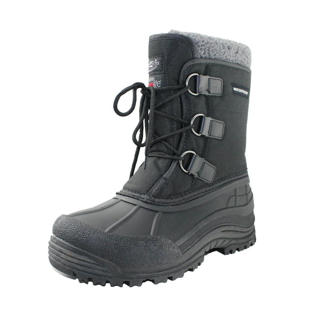 Own Shoe Mens MidCalf Waterproof Snow Duck Boots Insulated Outdoor LaceUp Winter Warm Shoes