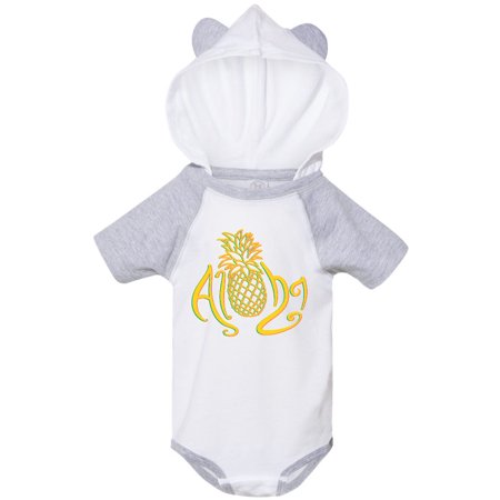 

Inktastic Aloha- with multicolor yellow pineapple Gift Baby Boy or Baby Girl Bodysuit